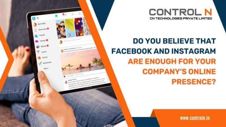 Do you believe that Facebook and Instagram are enough for your company's online presence?